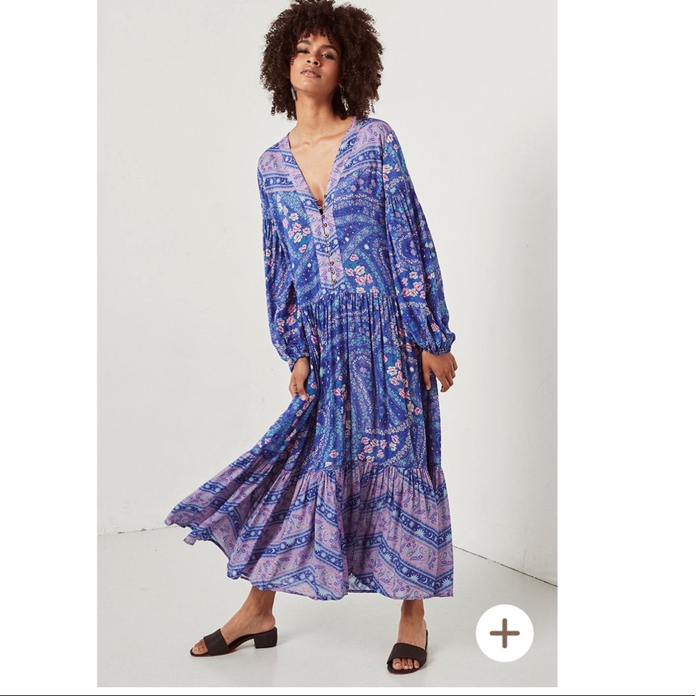 Spell & The Gypsy City Lights Gown Indigo XXS 💕 - Picture 7 of 8
